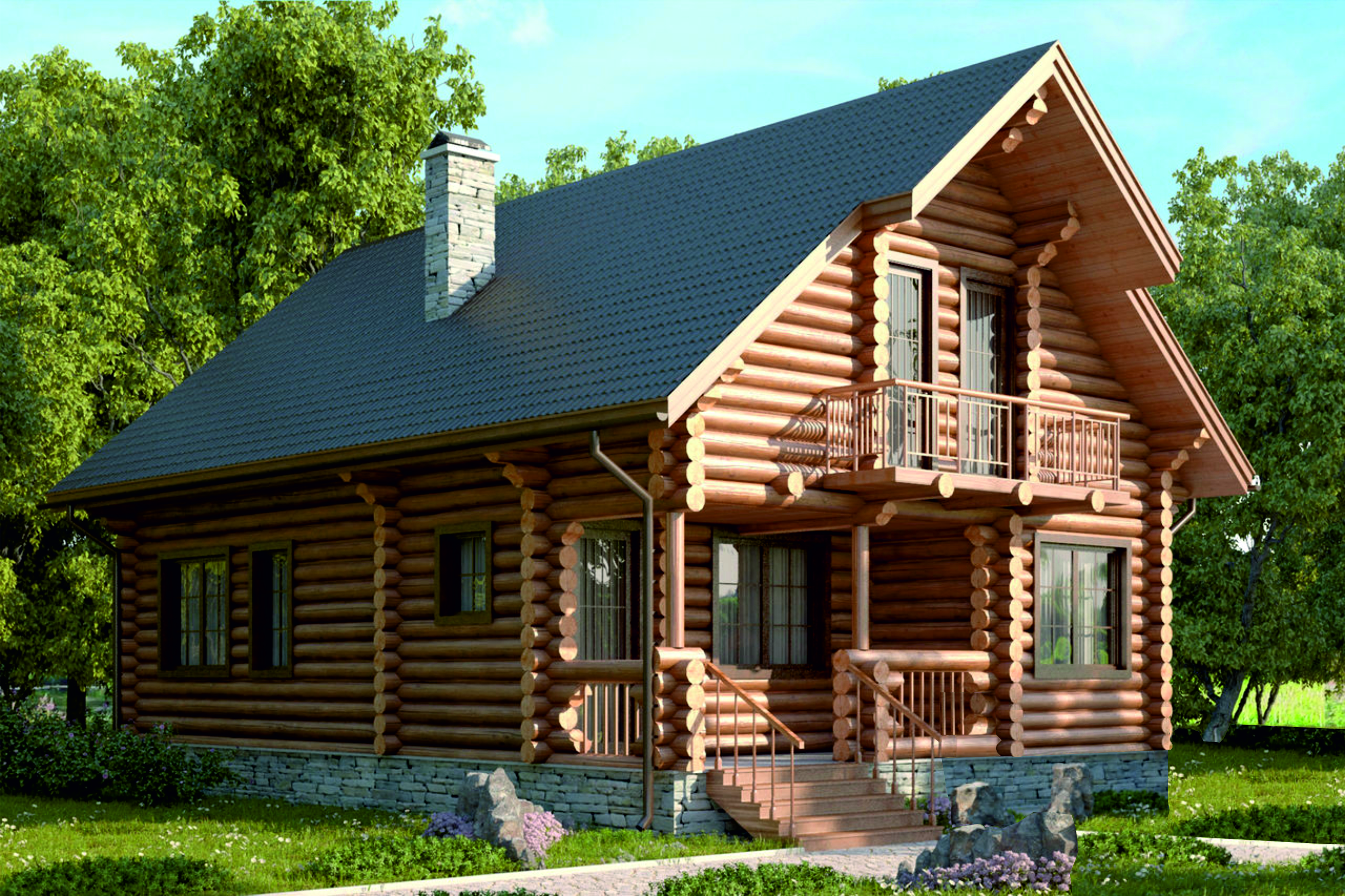 Дом из бревна VZ-139